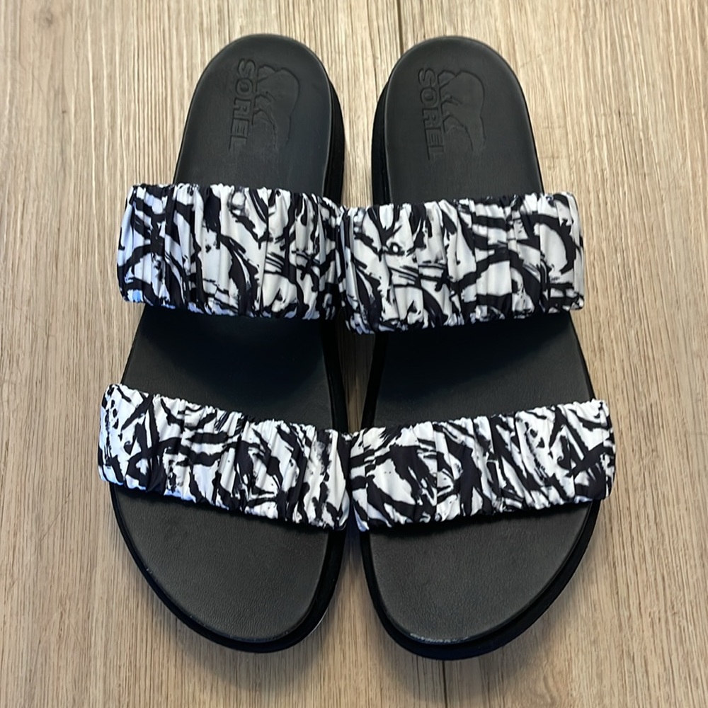 Sorel Roaming Two Strap Platform Slide Sandals Wo… - image 2